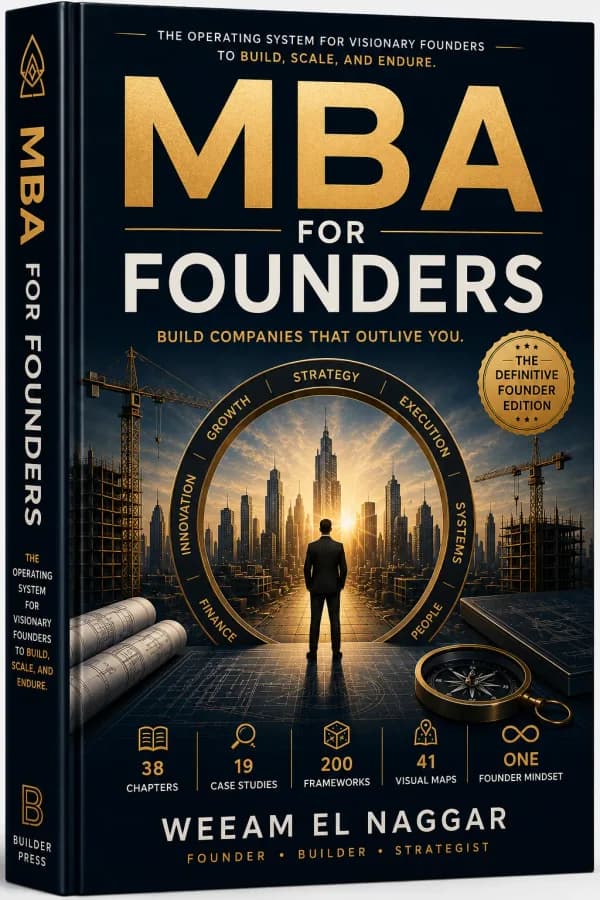 MBA FOR FOUNDERS book cover by Weeam El Naggar